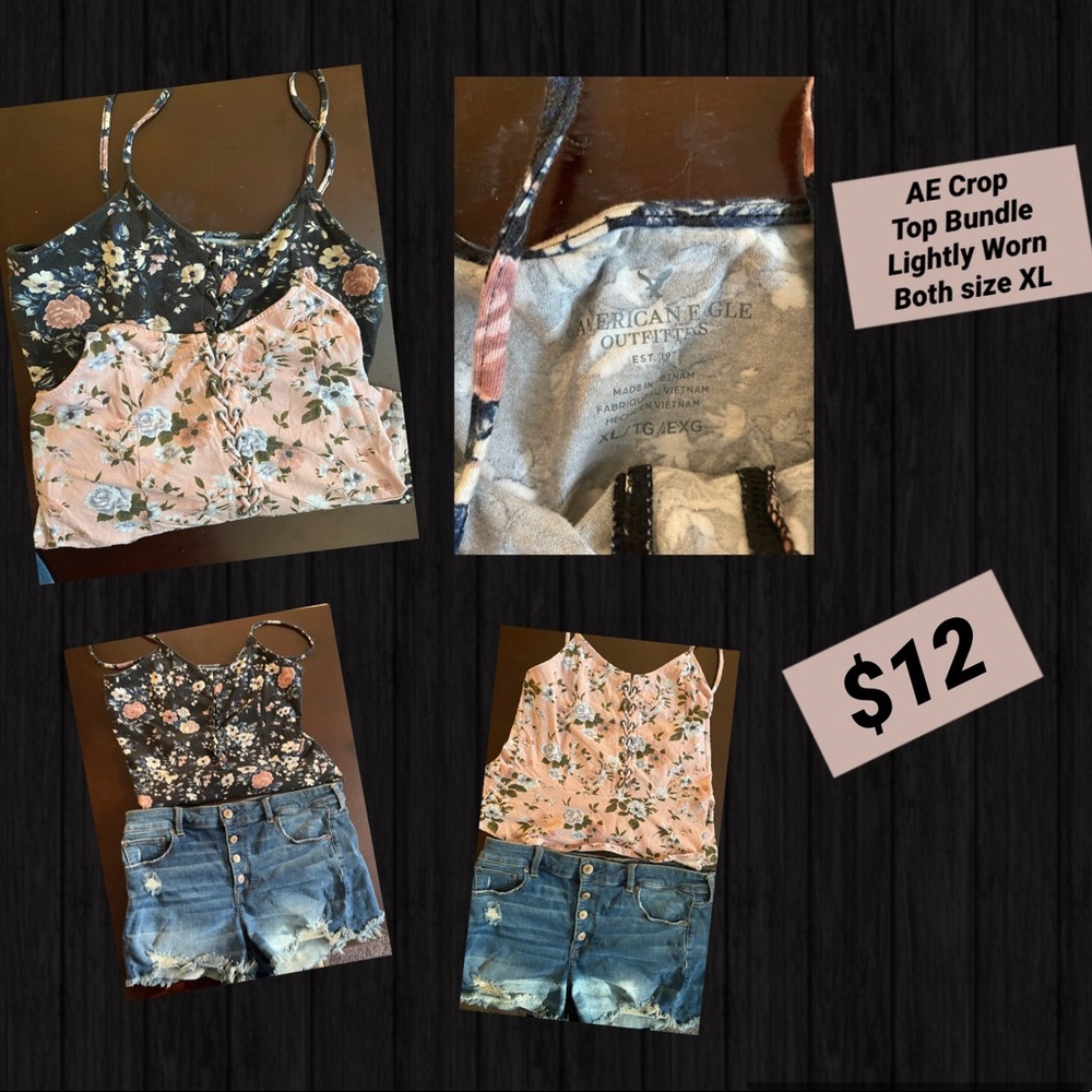 Bundle of AE crop tops